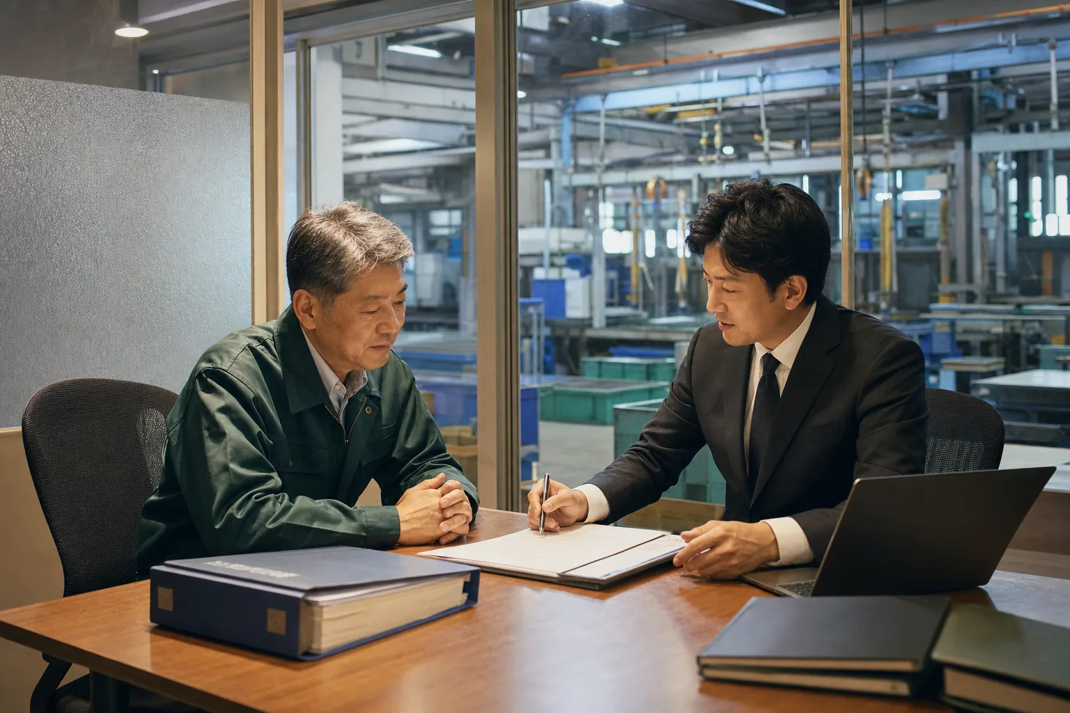 秘密保持を前提に譲渡相談を進める打ち合わせ